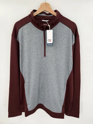 NEW Cutter & Buck Men's Replay Half-Zip Golf Pullover Size XL DryTech UPF 50+ - Image 1 of 4