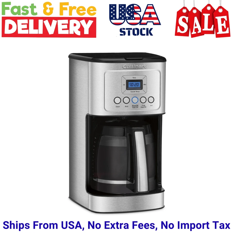 Cafetera programable Cuisinart DCC-3200P1 PerfecTemp con jarra de vidrio, 14 tazas Foto 1 de 4