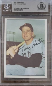 TONY HORTON SIGNED 1978 TCMA THE 1960S CARD #128 RED SOX BAS BECKETT - Picture 1 of 1