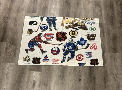 Cortinas de hockey de la NHL de colección de los años 70 - Logotipos de equipos raros 1976 estampado de deportista Foto 1 de 4