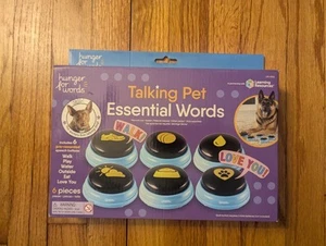 Talking Pet Essential Words 6-Piece Buttons for Dog Communication - Picture 1 of 2