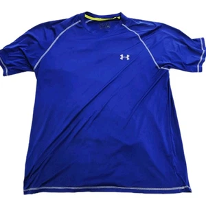 Camisa Under Armour Adulto XL Azul Cuello Redondo Camiseta Manga Corta Suelta Entrenamiento - Imagen 1 de 4