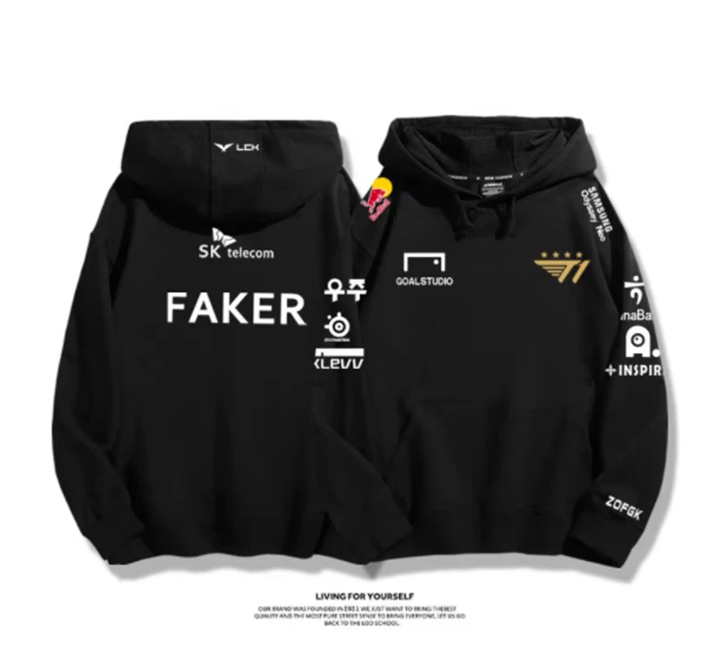 2024 LOL T1 Team League of Legends FAKER LPL Sudadera con Capucha Exterior Otoño/Invierno Foto 1 de 4