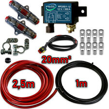 Produktbild - ADR25 3,5M BSR Trennrelais 12V/300A  Kabel 25mm² Camper Womo KFZ Zweitbatterie 