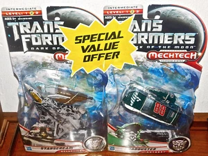 Transformers Dark of the Moon STARSCREAM & ROADBUSTER LOT NEW Deluxe Figures  - Picture 1 of 3