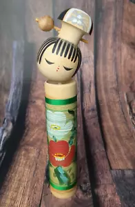 Muñeca japonesa vintage Sosaku Kokeshi 9 pulgadas de Aida Seiho (1926-1998) - Imagen 1 de 6