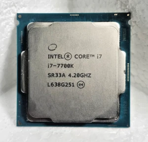 Intel Core i7-7700K 4.2GHz 8M SR33A Skt. FCLGA1151 Desktop Processor CPU - Photo 1/2
