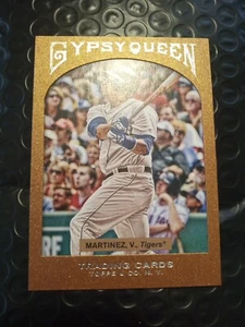 /999 Victor Martinez 2011 Gypsy Queen gerahmtes Papier #93 Tigers Kurzdruck SP - Bild 1 von 4