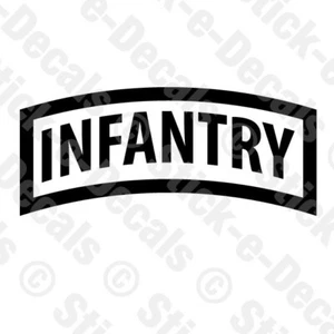 INFANTRY Decal United States Army Tab Truck Rear Window Multiple Sizes Available - Picture 1 of 4