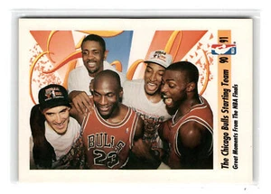 1991 Skybox #337 Chicago Bulls Starting Team 202335 - Picture 1 of 2