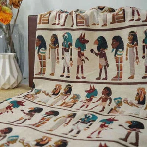 Ancient Egypt French Jacquard Tapestry Upholstery Decorative Indoor Fabric BTHY - Picture 1 of 7