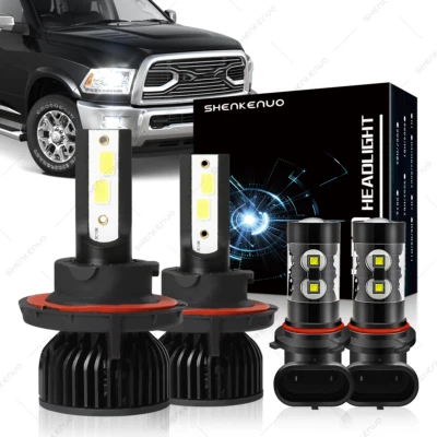 Combo bombillas antiniebla faros LED para Dodge Caliber 2007 2008 2009 4x H13 9145 Foto 1 de 4