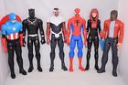 6x Marvel Avengers Action Figures Falcon Black Widow Spider-Man 12'' Bundle TA64