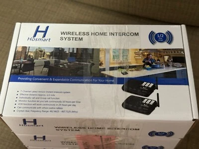 Hosmart HY-777 Wireless Home Intercom System Brand New Silver (Set of 4) pack - Image 1 of 4
