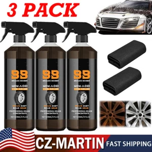 Bronze Non-Acid Wheel Cleaner Non-Acid Truck & Car Tough Wheel Cleaning - Picture 1 of 17