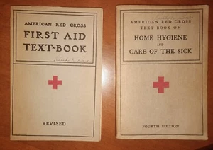 1933 1940 Pair of American Red Cross TEXT BOOKS. War Preparation? - Picture 1 of 18