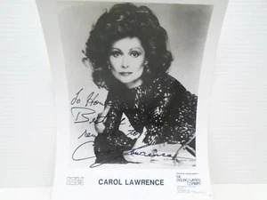 CAROL LAWRENCE WEST SIDE STORY ORG SIGNED AUTO AUTOGRAPH 8x10 PHOTO FREE SHIP DR - Picture 1 of 3