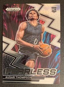 2023/24 Panini Prizm Draft Picks - Fearless Insert - #12 Ausar Thompson RC