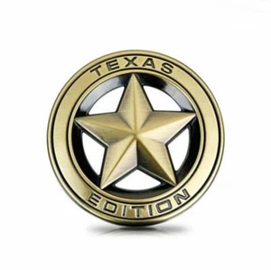BRONZE TEXAS STAR EDITION 3" EMBLEM UNIVERSAL BADGE STICK for TUNDRA TACOMA F150 - Bild 1 von 6
