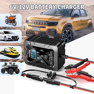 Caricabatteria Auto Intelligente 12V 6A Auto Moto Batteria Caricabatterie - Foto 1 di 22