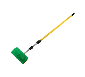 10" Bi-Level Car Wash Brush & 5' to 13' Long Handle w/ Soft Bristles for Truck - Picture 1 of 7