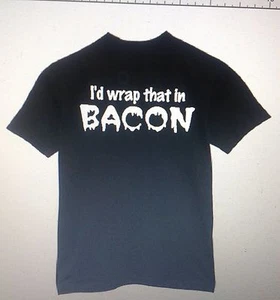 camiseta I'd wrap that in Bacon hecho 2 pedidos cerdo cerdo amor carne personalizada - Imagen 1 de 12