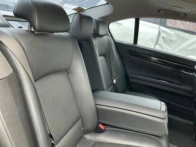 BMW 740I   2013 Rear Seat Solid Bench Black Leather Second Row  834606 - Image 1 of 4