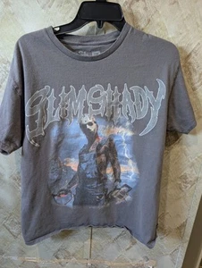 Eminem Complex Slim Shady Chainsaw Jason Hockey Mask Shirt Medium  Vtg  Records - Picture 1 of 4