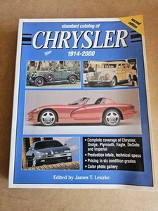 Standard Catalog of Chrysler 1914-2000 by Ron Kowalke - Picture 1 of 2