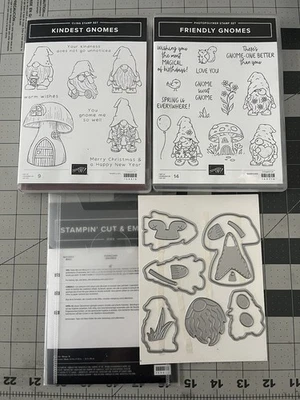 ¡Estampando! FRIENDLY GNOMES & KINDEST GNOMES Sellos, Troqueles Foto 1 de 3