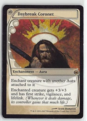Magic the Gathering Future Sight Non Foil Rare #21/180 MP-HP Daybreak Coronet - Image 1 of 2