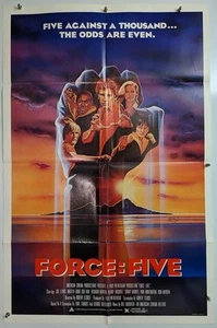 Póster original de la película "Force: Five" Kung Fu con Joe Lewis, Richard Norton 27x41 - Imagen 1 de 1