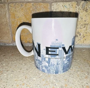 Taza de café Starbucks Barista New York The Big Apple 18 oz 2002 Skyline Series Cup - Imagen 1 de 6