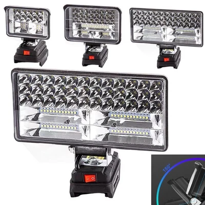 Für Makita Akku LED Arbeitsleuchte 18V Strahler Licht Taschenlampe Licht 90W - Bild 1 von 4