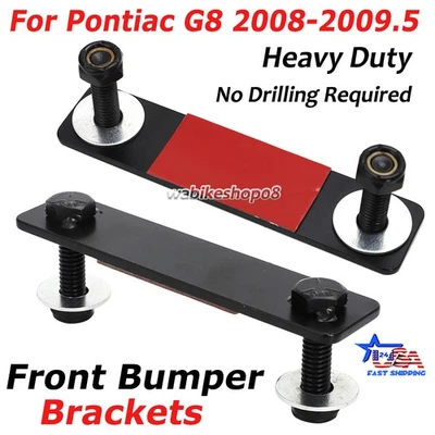 For Pontiac G8 2008-2009.5 Heavy Duty Front Bumper Brackets Retainer Support Kit Foto 1 de 4