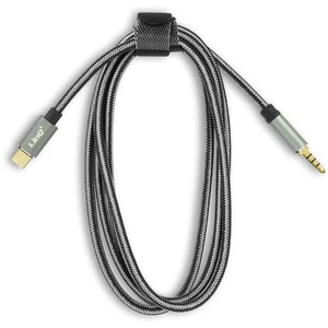 Câble Audio USB-C vers Jack 3.5mm 4 Broches Mâle Nylon Tressé 1.5m LinQ Noir - Photo 1 sur 6