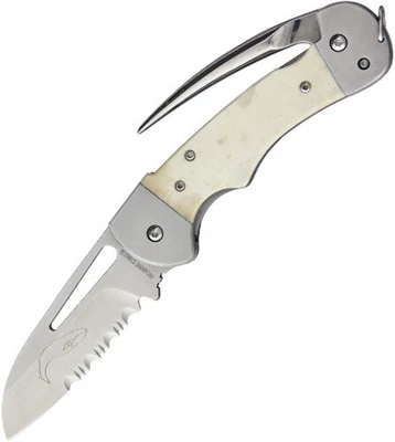 Myerchin Generation 2 Captain 3.25" Folding Serrated Bone Handles Knife - Image 1 of 2