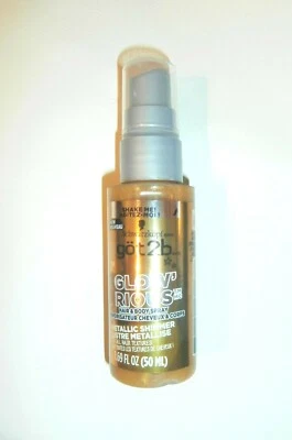 Got2b GLOW'RIOUS 金属珠光金色头发和身体 1.69 盎司原装 — 第 1/4 张图片