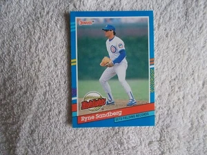 Leaf Donruss 1991 MLB "RYNE SANDBERG" #BC7 Chicago Cubs Trading Card n39 - Bild 1 von 2