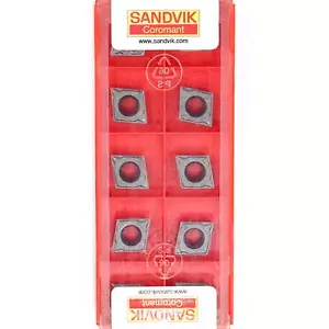 10 SANDVIK CCMT 09 T3 04-KF Grado H13A Torno CNC Inserto de torneado de carburo sin recubrimiento - Imagen 1 de 10