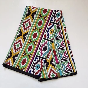 Tela de algodón multicolor estampado tribal - por yarda - Imagen 1 de 4