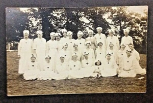 Group Photo of Nurses Real Photo Postcard Graduation Photo SHIPS FREE - Picture 1 of 2