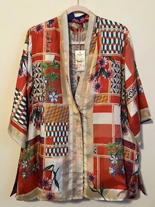 NWT Johnny Was Ridge Gianni Silk Kimono (reversible) size Small - Picture 1 of 10