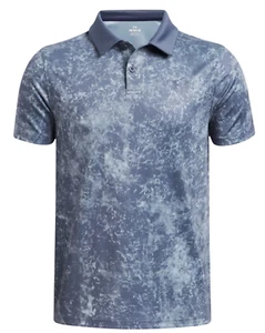 NEW Under Armour Youth Boys UA Performance Printed Polo UPF40 1377356 044 LARGE - Picture 1 of 2