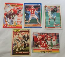 Vintage KC Chiefs Trading Cards Barry Word, Kevin Ross, Nick Lowery, Nick L, DeB