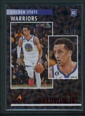2022-23 PATRICK BALDWIN JR 23/48 PANINI CHRONICLES PINNACLE ROOKIE RC #91 - Image 1 of 2