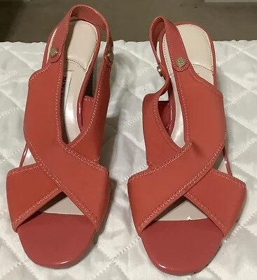 Tacones Dana Bachman Naranja, Talla 6 1/2 M Foto 1 de 3