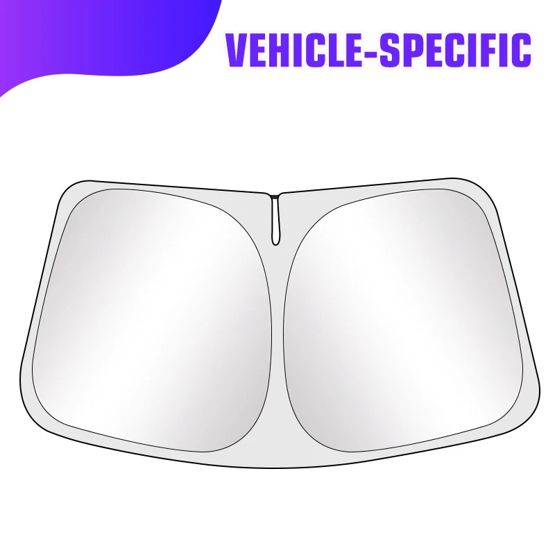 Fit for 2019-2025 Chevy Silverado 1500 Windshield Sun Shade UV Rays Cover Shield - Image 1 of 4