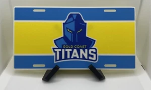 NRL Inspired Licence Plate - Gold Coast Titans - Picture 1 of 1