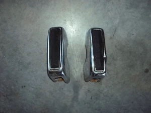 1972 1973 FORD PINTO WAGON FRONT BUMPER GUARDS SET 72 73 - Picture 1 of 7